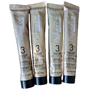 L'Oreal Superior Preference 3 Color and Shine Hair Conditioner Lot of 4